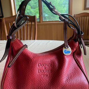 Dooney & Bourke over the shoulder bag. Maroon / Cranberry